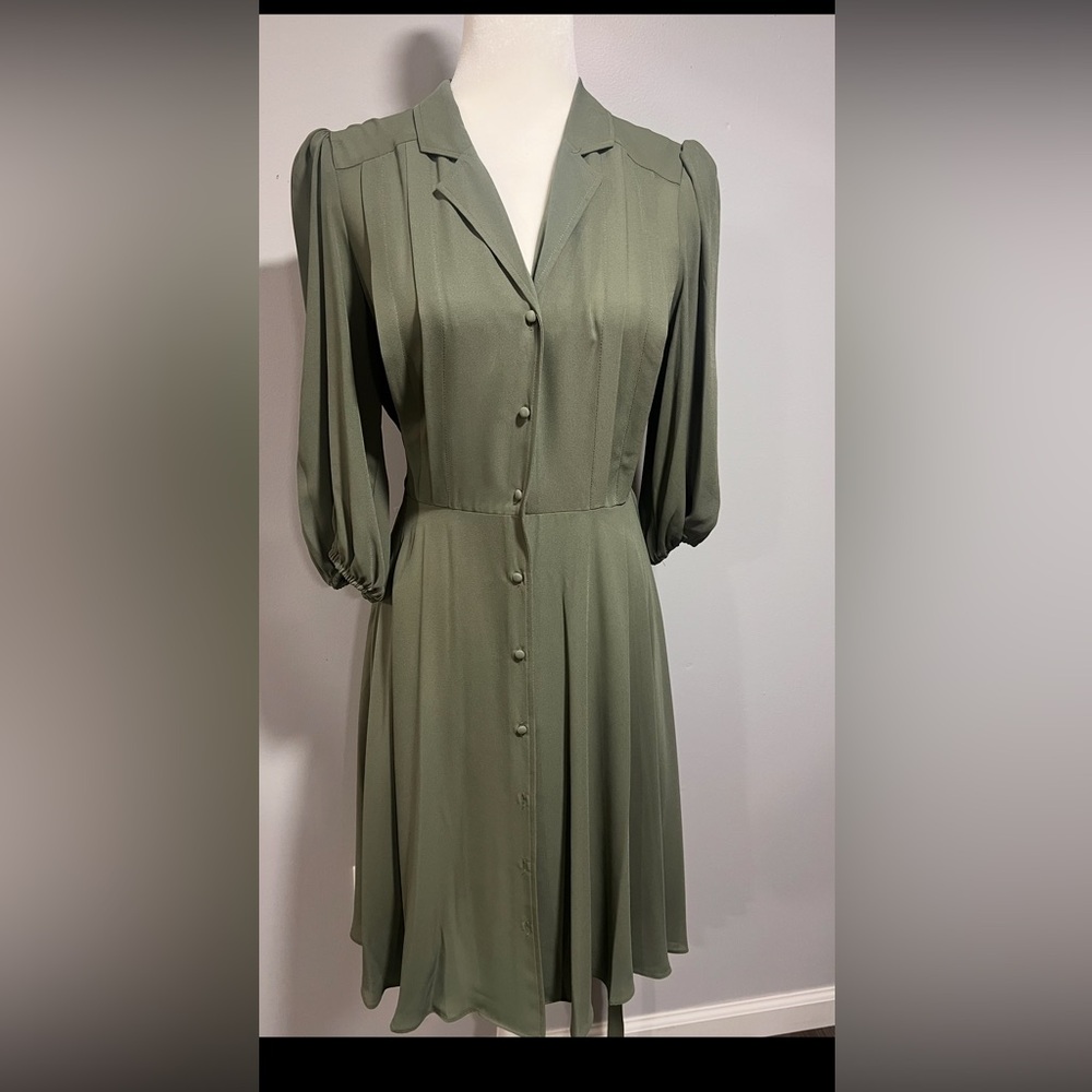 Elegant Green Button-Up Dress new never worn before